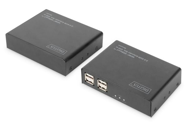 Digitus DS-55505, Lähetin & vastaanotin, Langallinen, 100 m, Cat5e, 4096 x 2160 pikseliä, 36 bittiä