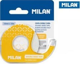Milan dubbelsidig tejp 15 mm x 10 m med dispenser