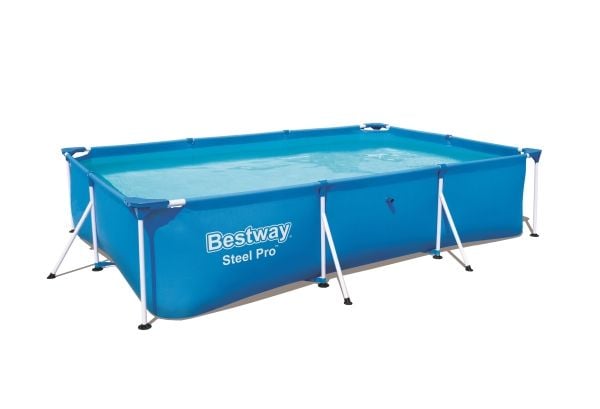 Bestway Steel Pro 56404 / 23, 3300 l, Innrammet basseng, Barn og voksne, Blå, 15 kg