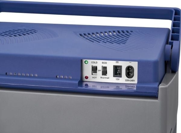 Clatronic KB 3537 - Bærbar kjøler - bredde: 40 cm - dybde: 29.5 cm - høyde: 43.5 cm - 30 liter - Klasse A++ - blå/grå