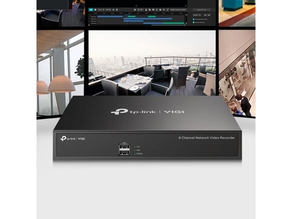 TP-Link VIGI NVR1008H, 8 kanaler, 1920 x 1080 piksler, 4 kanaler, 1080p, 1920 x 1080, 1280 x 720, 1440 x 900, 1280 x 1024, 80 Mbit/s