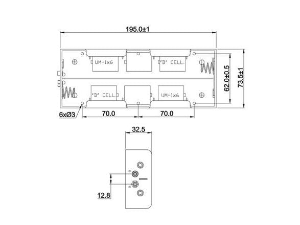 Goobay BH D 6xD, Passiv holder, Sort