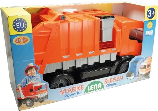 Lena Garbage truck, Truck, Garbage truck, 3 år, Sort, Oransje