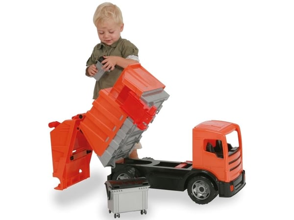 Lena Garbage truck, Truck, Garbage truck, 3 år, Sort, Oransje