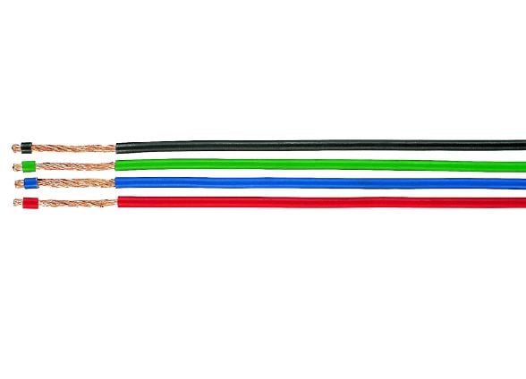 HELUKABEL 15306, Lågspänningskabel, Polyvinylklorid (PVC), Koppar, 1x0.25 mm ², -15 - 80 ° C, CE