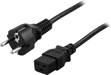 PowerWalker - Strømkabel - IEC 60320 C19 til CEE 7/17 - 1,8 m - PowerWalker VI 3000 RLP:lle