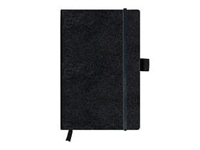 Herlitz my.book Classic - Notisbok - eskebundet - A5 - 96 ark / 192 sider - fløtepapir - rutet - svart perm - kunstskinn