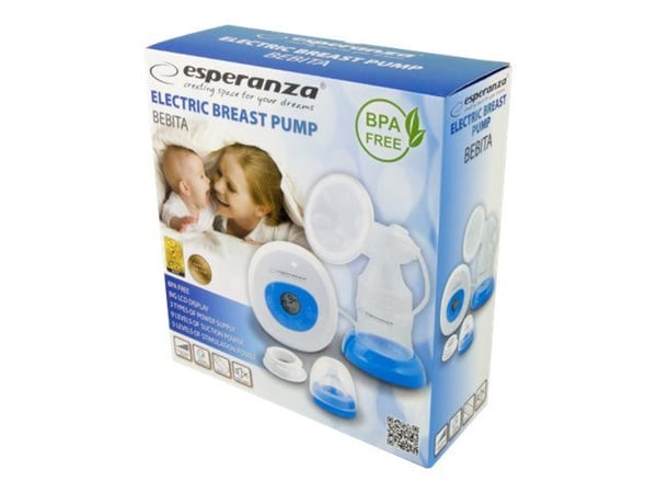 Esperanza BEBITA - Breast pump - sladdlös - blå