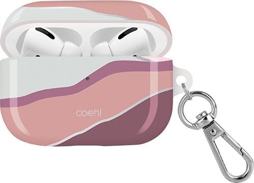 Vaaleanpunainen UNIQ Coehl Ciel AirPods Pro -kotelo rivimäinen / auringonlaskun vaaleanpunainen väri