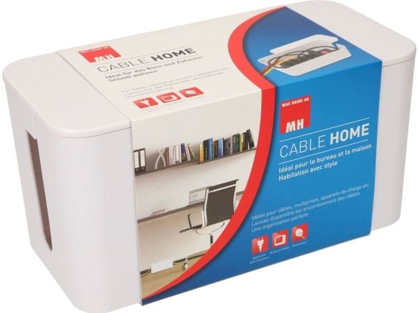 Max Hauri AG Cable Home Cable Facility Box, Kabeldosa, Golv, Plast, Vit