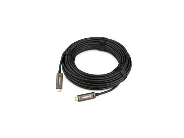 Kramer Electronics CLS-AOCU31/CC, 7,6 m, USB C, USB C, USB 3.2 Gen 2 (3.1 Gen 2), 10 Gbit/s, Svart