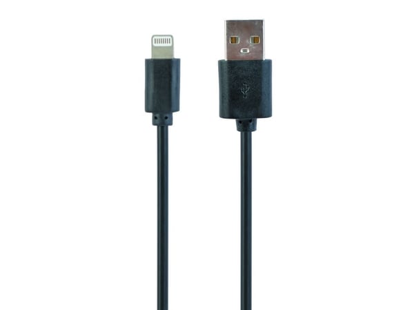 Cablexpert - Lightning-kaapeli - USB-uros Lightning-uros - 3 m - musta
