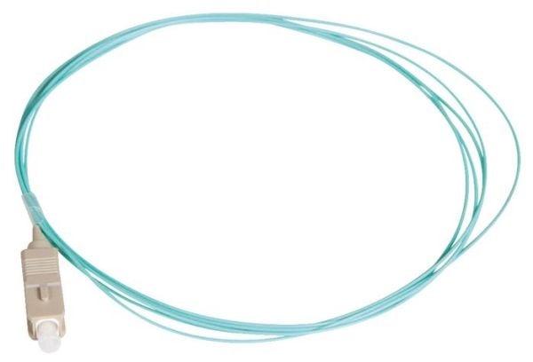 Lanview Easy Strip - Grisehale - SC/UPC-multimodus (hann) - 2 m - 0.9 mm - fiberoptisk - simpleks - 50 / 125 mikroner - OM3 - akvamarin