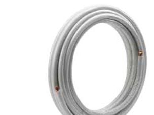 15x1,0 mm värme isolerat kopparrör 25 m/r