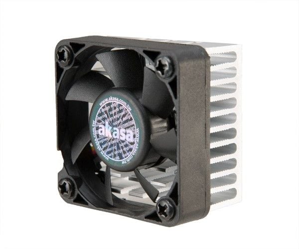 Akasa AK-210-BK, Kylare, 4 cm, 5000 RPM, 8,66 m³/h, Svart