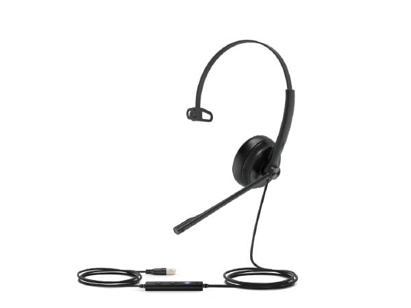 Yealink UH34 Mono - Hodetelefon med mikrofon - on-ear - kablet - USB - UC-sertifisert