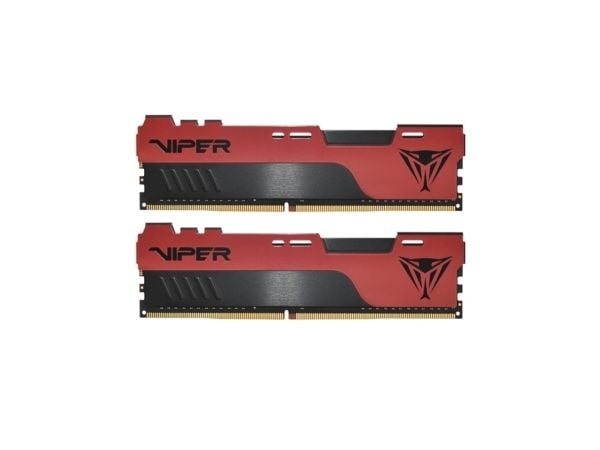 Viper Elite II - DDR4 - sett - 16 GB: 2 x 8 GB - DIMM 288-pin - 3600 MT/s / PC4-28800 - CL20 - 1.35 V - ikke-bufret - ikke-ECC - svart, rød