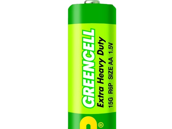 GP Batteries Greencell AA, Kertakäyttöinen akku, AA, Sinkkikloridi, 1,5 V, 4 kpl, Vihreä