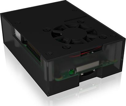 Icy Box suojakotelo IcyBox suojakotelo Raspberry Pi 4 ulkoinen vähittäismyyntipakkaus
