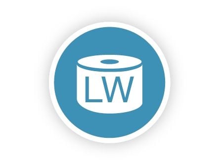 DYMO LabelWriter Large - Selvklebende - hvit - 89 x 36 mm 260 etikett(er) (1 rull(er) x 260 adresseetiketter)