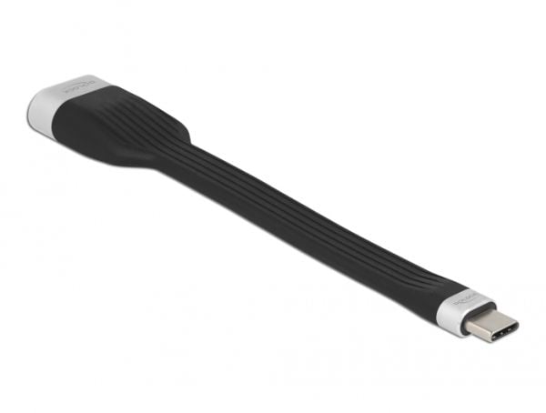 Delock - Videoadapteri - USB-C han til HDMI hun - 13,5 cm - lajittelu, sølv - 4K-tuki, USB-strøm