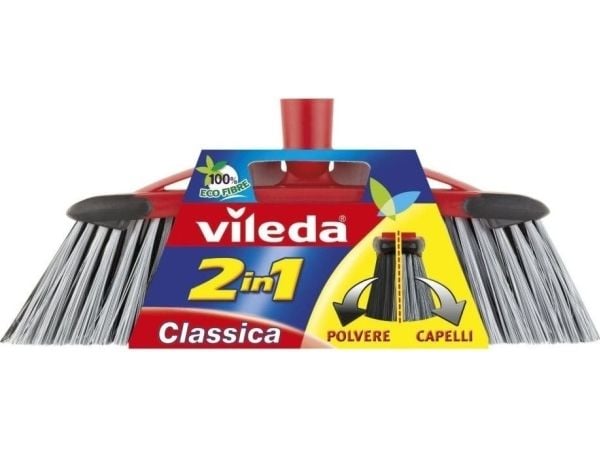 Vileda 141256, Inomhus/utomhus, Grå, Hård borst, Polypropylen (PP), 325 mm, 70 mm