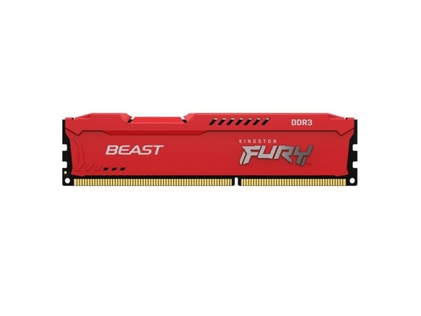 Kingston FURY Beast - DDR3 - modul - 8 GB - DIMM 240-pin - 1866 MHz / PC3-14900 - CL10 - 1.5 V - ikke-bufret - ikke-ECC - rød