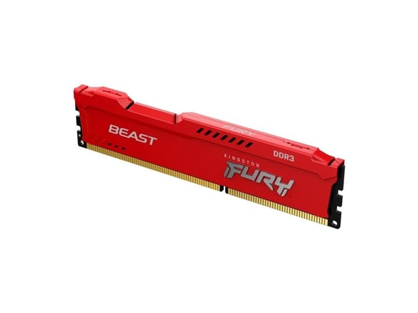 Kingston FURY Beast - DDR3 - modul - 8 GB - DIMM 240-pin - 1866 MHz / PC3-14900 - CL10 - 1.5 V - ikke-bufret - ikke-ECC - rød