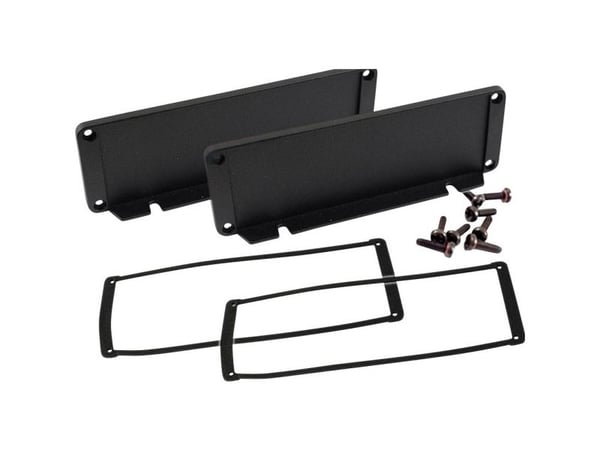 Hammond Electronics endeplate i aluminium Sort (L x B x H) 16 x 168,50 x 56,90 mm 1 stk