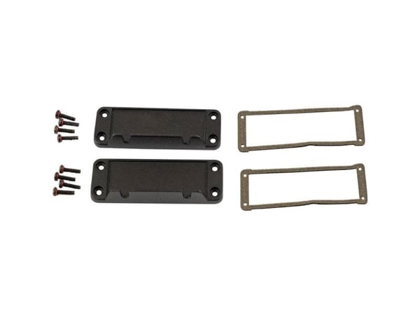 Hammond Electronics ändlock aluminium svart (L x B x H) 16 x 87 x 31 mm 2 st