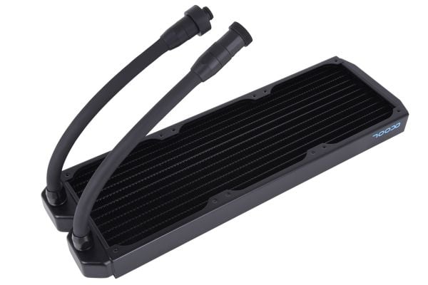 Alphacool NexXxos ST30, Sort, Radiatorblokk, Væske, Kobber (Cu), Stål, 1/4", 60 °C