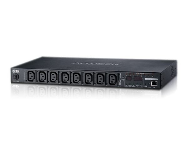 ATEN PE8208G eco PDU - Kraftdistributionsenhet (kan monteras i rack) - AC 100-240 V - 3680 VA - Ethernet 10/100 - ingång: IEC 60320 C20 - utgångsko...