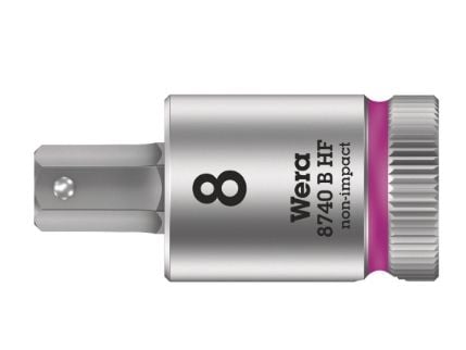 Wera 05003039001, Stikkontakt, 3/8", Metrisk, 1 hoder, 8 mm, Kromvanadiumstål