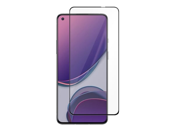 DELTACO - Skjermbeskyttelse for mobiltelefon - hel dekning - 2.5D - glass - for OnePlus 9