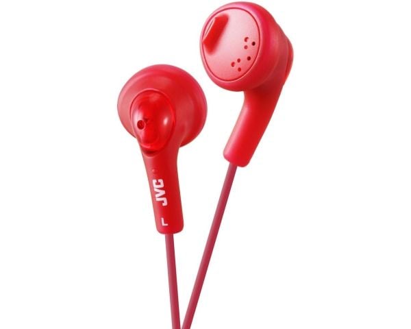 JVC HA-F160-R Gumy - Ørepropper - ørepropp - kablet - 3,5 mm jakk - rød