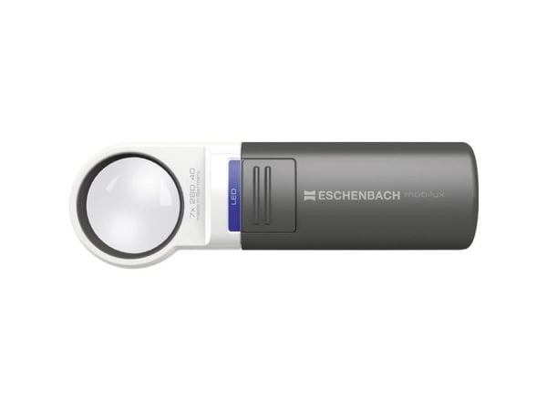 Eschenbach 151112, Batteri, AA, Håndholdt forstørrelsesglass, Sort, Hvit