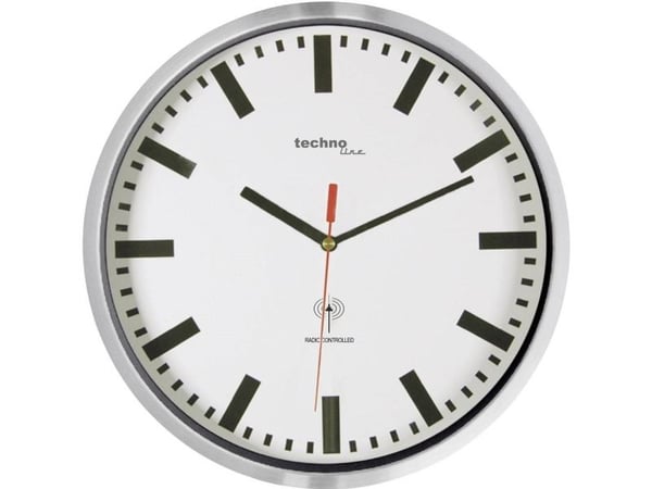 Technoline WT 8990, Vegg, Sirkel, Sort, Hvit, AA LR06, 30 cm