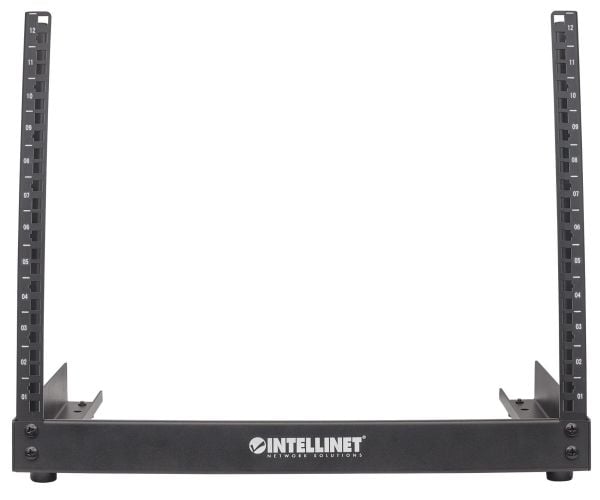 Intellinet 714747, Frittstående hylle, 12U, 3,4 kg, Svart