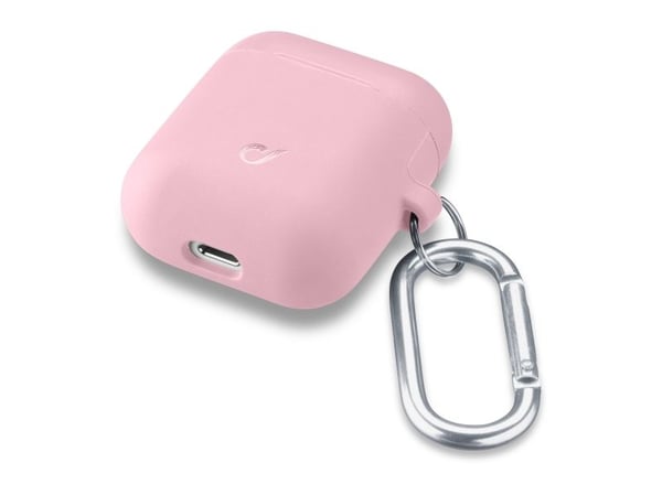 Cellularline 8018080355790, Etui, Rosa, Apple, AirPods 1, 2, Silikon, Ripebestandig