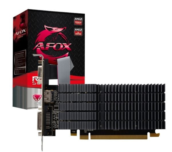 AFOX Radeon R5 230 1GB DDR3 64-bit DVI HDMI VGA LP grafikkort med kjøler