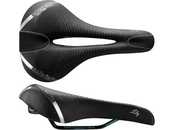 Selle Italia Lady Gel Flow L sete, SELLE ITALIA, Manganese Tube 7, 310 g, svart (NY) (L2)