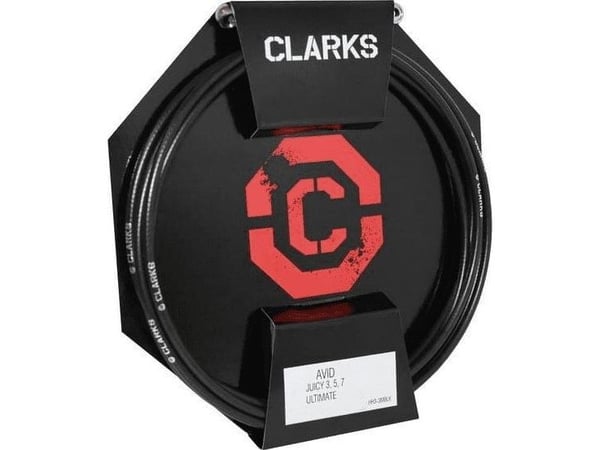 Clarks hydraulisk bremsewire CLARK'S AVID (Juicy 5/7, Juicy Carbon, Ultimate) med endestykker foran/bak 3000 mm svart