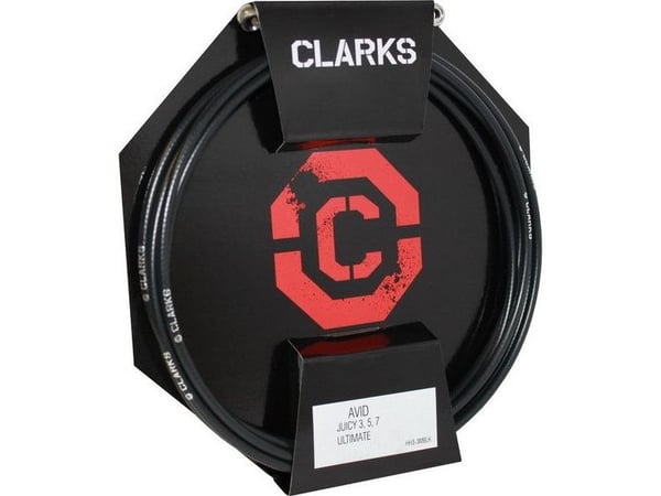 Clarks hydraulisk bremsewire CLARK'S AVID (Juicy 3, Code) med endestykker foran/bak 3000 mm svart