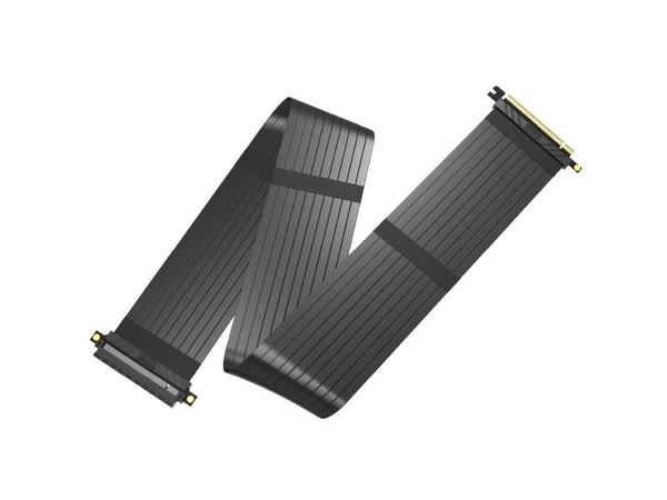 Akasa RISER BLACK XL, Premium PCIe 3.0 x 16 Riser cable,100CM, 180° PCIe 3.0 x16 Female, 180° PCIe 3.0 x16 Male, 1 m, Sort