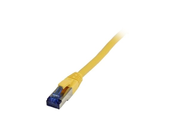 Korkabel RJ45 CAT6A 500Mhz10m gul SSTPSFTP TPELSZHSuperflex AWG26 Synergy 21