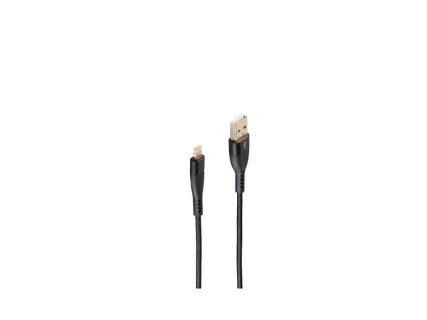 shiverpeaks BS20-73025, 1 m, USB A, Hankjønn, Hankjønn, Sort, Rett