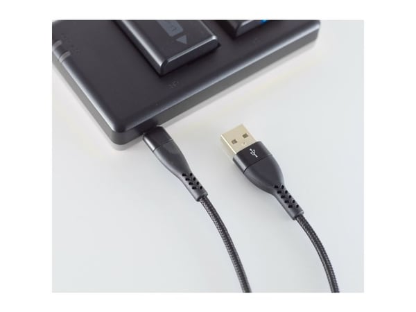 shiverpeaks BS20-73025, 1 m, USB A, Hankjønn, Hankjønn, Sort, Rett