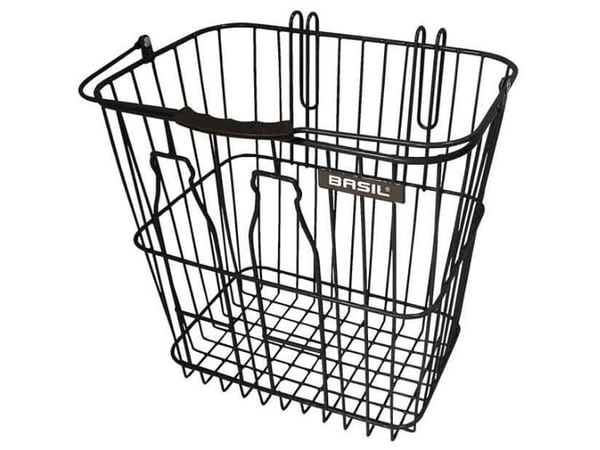 Basil 11160, Bagside, Cykelkurv, Stål, Sort, 5 kg, 350 mm