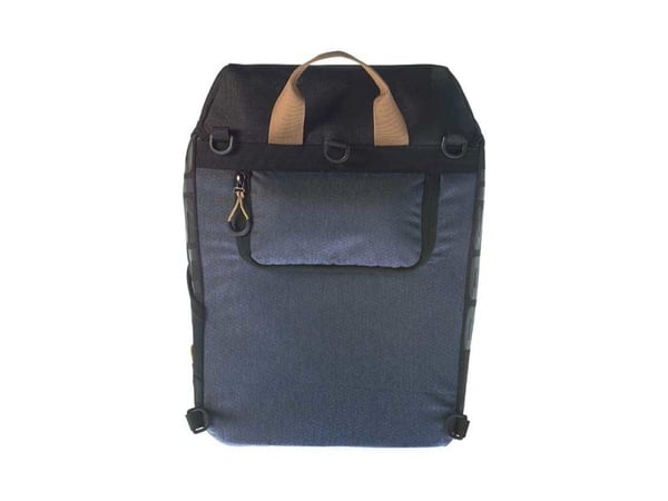 Basil Miles, Bakre, Sykkelveske, Polyester, Grå, 17 l, 5 kg