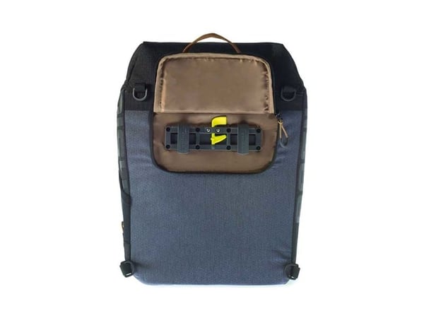 Basil Miles, Bakre, Sykkelveske, Polyester, Grå, 17 l, 5 kg